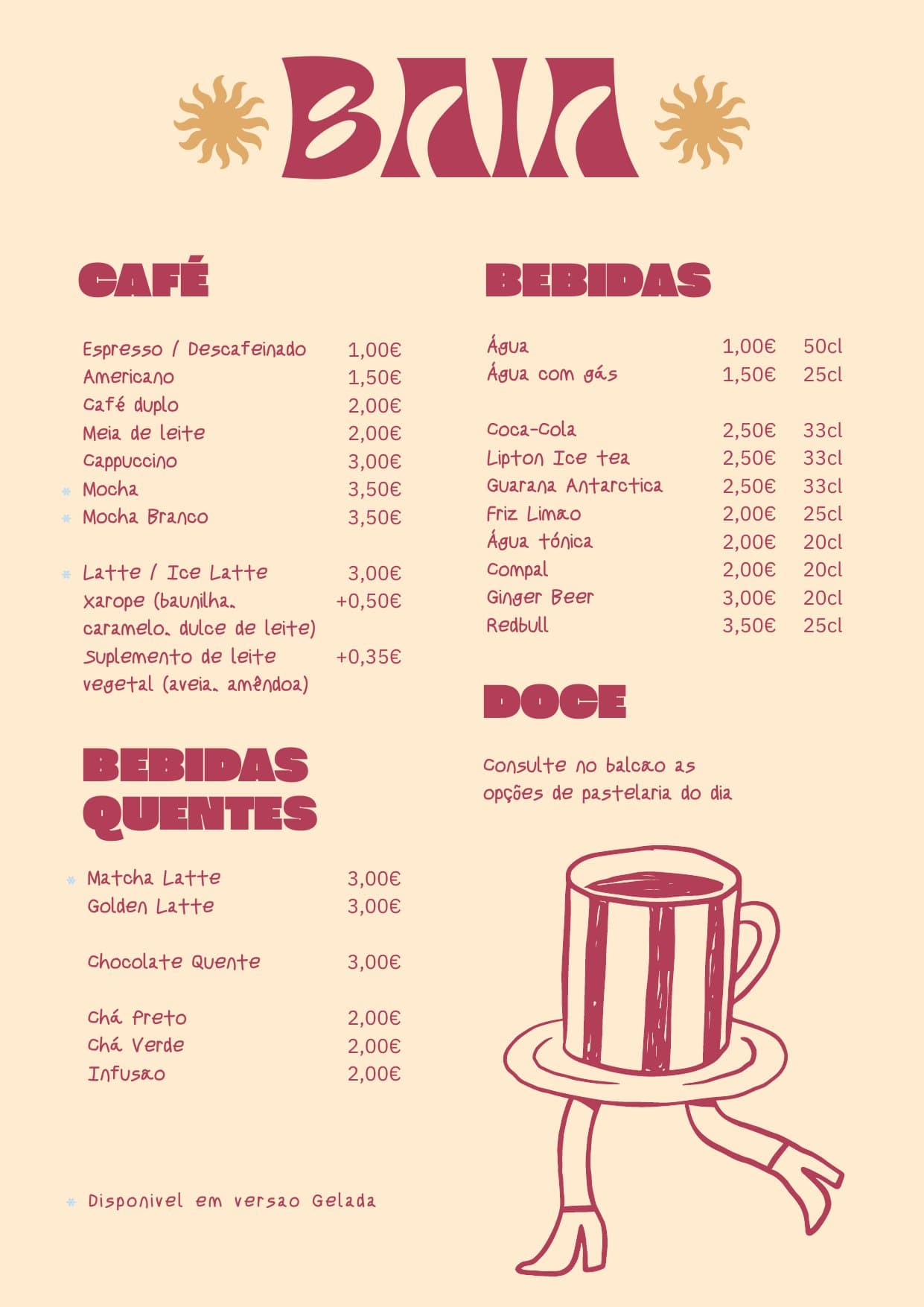 O Nosso Menu — 2/4