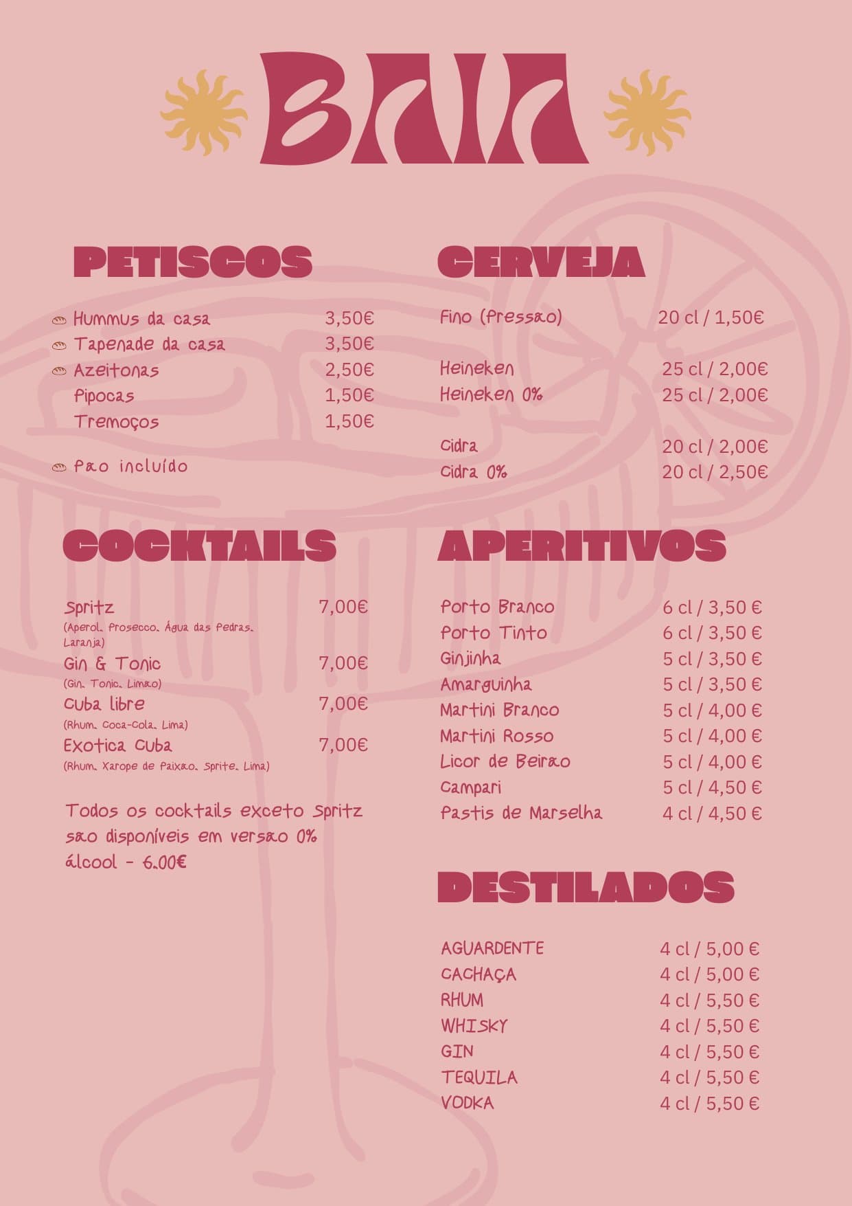 O Nosso Menu — 3/4